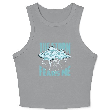 Discover Storm Fears Me Content Creator Gift Crop Tank Top