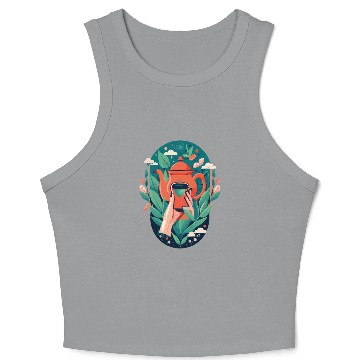 Discover The Tea Tarot Card Crop Tank Top