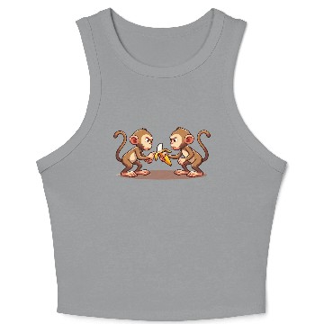 Discover Monkey Business: Bananarchy Crop Tank Top