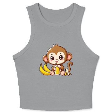 Discover Monkey Business: Banana Juice Break Crop Tank Top