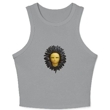 Discover Default trend design sun flower human Crop Tank Top