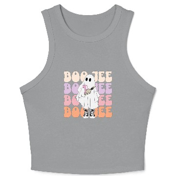 Discover Boojee Halloween Ghost Crop Tank Top
