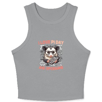 Discover Pi Day Opossum Crop Tank Top