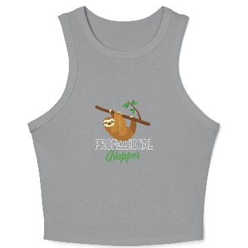 Discover Professional Napper Sloth Sloth Sleep Crop Tank Top