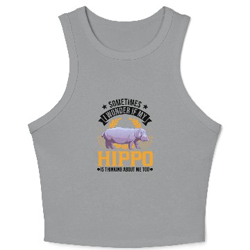 Discover Hippo Gift Crop Tank Top