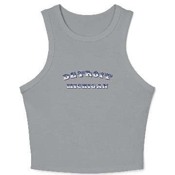 Discover Detroit (MI) USA Crop Tank Top
