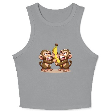 Discover Monkey Banana Brawl Crop Tank Top