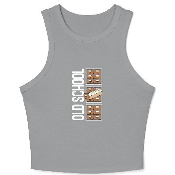 Discover Librarian Crop Tank Top, Old School Crop Tank Top, Gift For Book