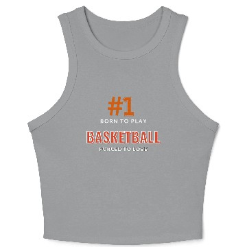 Discover Number One Basketball Enthusiast Crop Tank Top