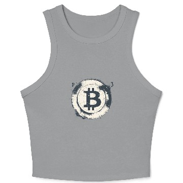 Discover Happy Pi day 3.14 Math Teacher Crypto Bitcoin Crop Tank Top