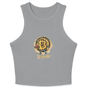 Discover Pi day 3.14 Crypto Bitcoin Math Lover Apple Pie Crop Tank Top
