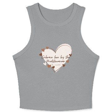 Discover Embrace love by the Mediterranean Crop Tank Top