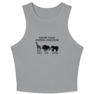 Discover Animal Crop Tank Top, Know Your Animal Kingdom Giraffe