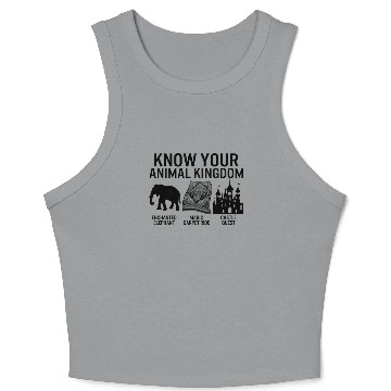 Discover Enchanted Crop Tank Top, Know Your Animal Kingdom