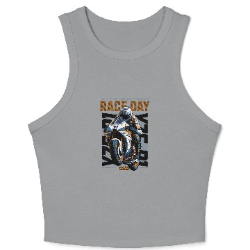 Discover Race Day Crop Tank Top