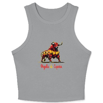 Discover The pride of Spain flag design Crop Tank Top