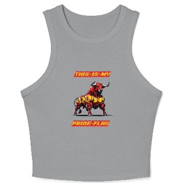Discover This is my pride flag Spain Crop Tank Top