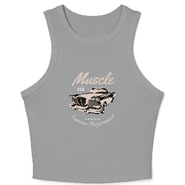 Discover Muscle car superior performance Crop Tank Top