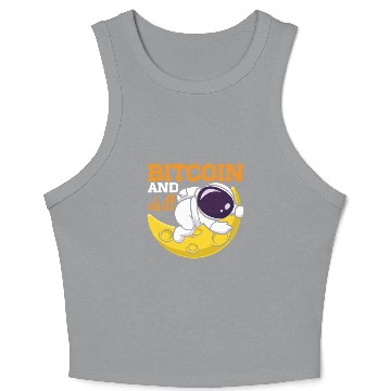 Discover Bitcoin and Chill Crop Tank Top