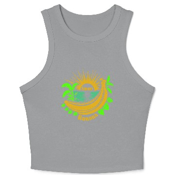 Discover Banana Summer Vector Crop Tank Top Design