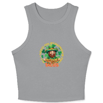 Discover ALL I NEED ONLY TACOS Crop Tank Top