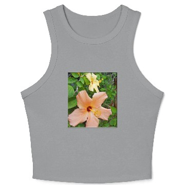Discover Hibiscus 5 Crop Tank Top