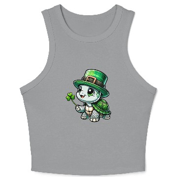 Discover St. Patrick's Turtle Celebration Crop Tank Top