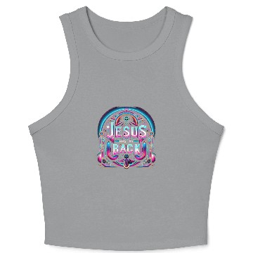 Discover Jesus Has My Back 26 Crop Tank Top