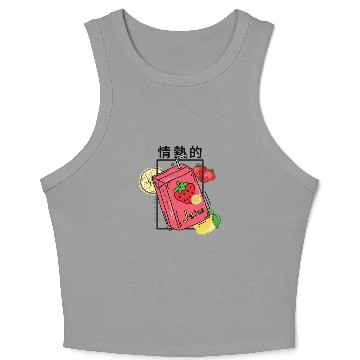 Discover Strawberry Juice Crop Tank Top