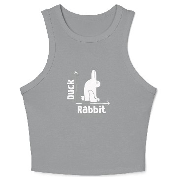 Discover Wittgensteins Rabbit Duck Illusion Crop Tank Top