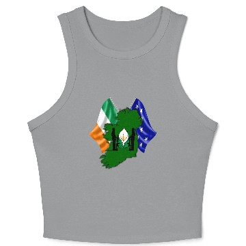 Discover Irish Easter Lily - Designed in Ireland Crop Tank Top