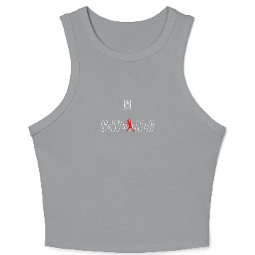 Discover SWING Tennis Player #2 White/Red Crop Tank Top