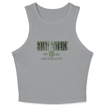 Discover Saint Patrick University Crop Tank Top