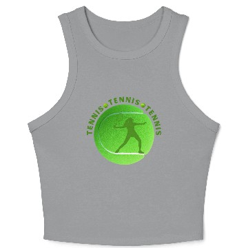 Discover Tennis. Crop Tank Top