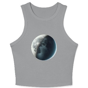 Discover Waxing Crescent Moon Crop Tank Top