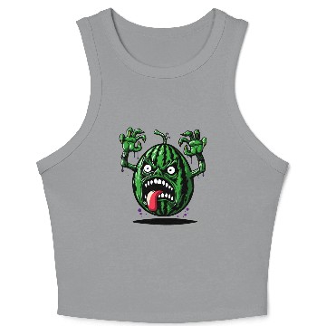 Discover Watermelon Monster Floating Crop Tank Top