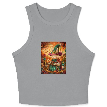 Discover The Carrot Conjurer: A Rabbit Wizard's Naif Crop Tank Top