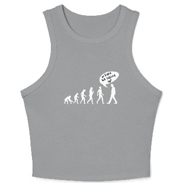 Discover Go Back. We Fucked Up – Funny Evolution Design Crop Tank Top