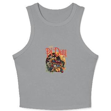 Discover Happy pi Day pie cake math lover Crop Tank Top