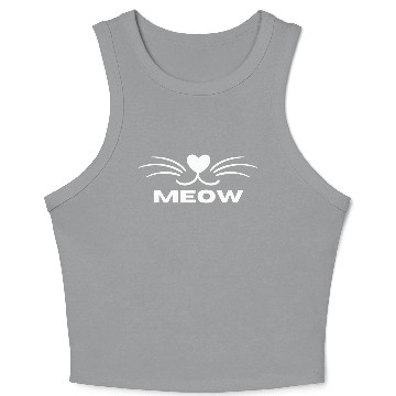 Discover meow Cat - catty Sweet catface Crop Tank Top