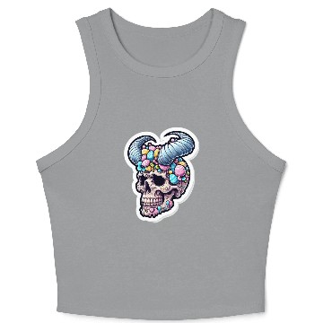 Discover Sweet Reverence: Easter Sugar Skull Crop Tank Top