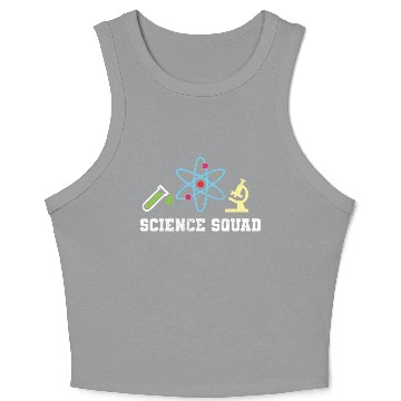 Discover Science Squad Physics Teacher Crop Tank Top