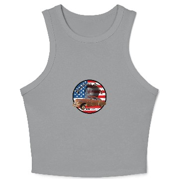 Discover American Muscle Crop Tank Top