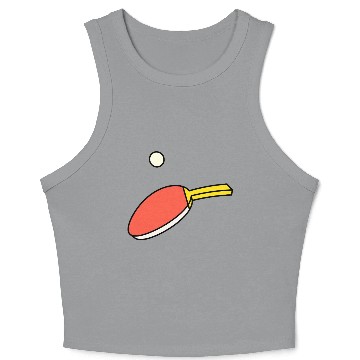 Discover Ping Pong - Paddle & Ball Crop Tank Top