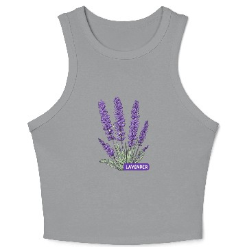Discover Lavender - Pot Label Crop Tank Top