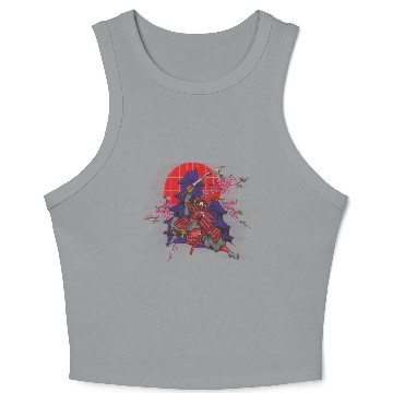 Discover Samurai mask Crop Tank Top