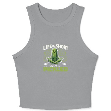 Discover Pickle Lover Funny Pickle Dill pickle Pickled Crop Tank Top
