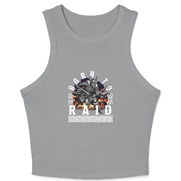 Discover Vikings Crop Tank Top, Born To Raid Viking Warrior