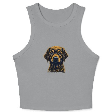 Discover sad dog Crop Tank Top