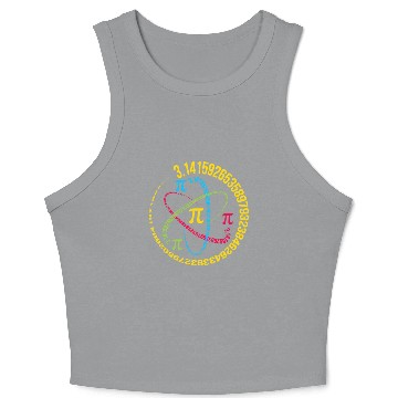 Discover Atom PI Math Science 3.14 PI Day Crop Tank Top